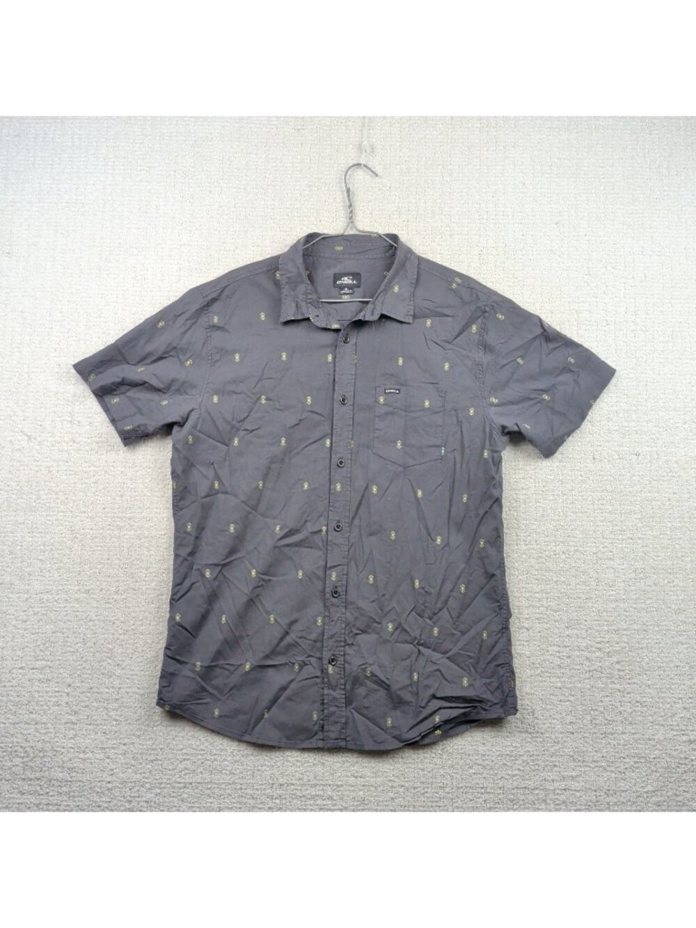 O'Neill Button Up Shirt Short Sleeve Aztec Southwestern Pattern Surf Men Sz M